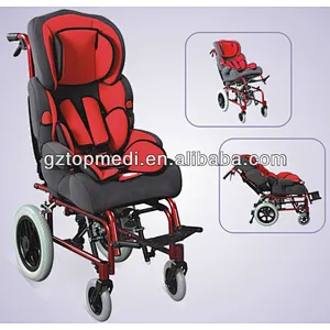 Rehabilitation Therapy Supplies Aluminum reclining high back CP wheelchair