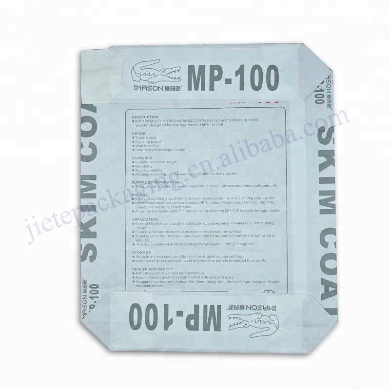 Multilayer kraft paper with pe film cement packaging bag for tile adhesive,dry mortar