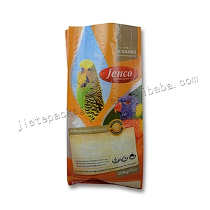 Plastic petfood bag pp animal feed packaging sack with design printing