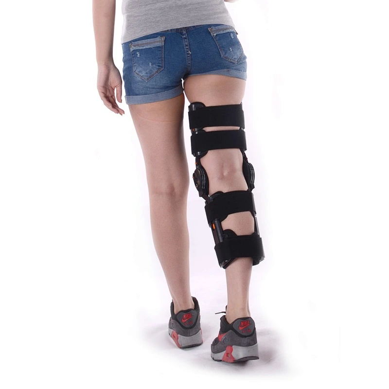 Medical Hinged adjustable knee brace Joint Fixation Adjustable Orthopedic Support