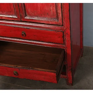 Antique Chinese Wooden lacquered drawer storage kitchen Cabinet/Cupboard