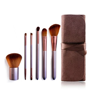 Private Label 6pcs Makeup Brush Set With Makeup Brush Bag
