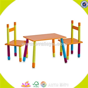 Wholesale top quality kids study wooden writing table useful children wooden writing table W08G087