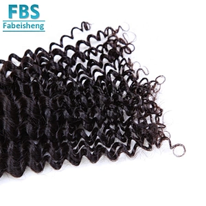 100% remy hair double weft  deep curly no shedding hair extension