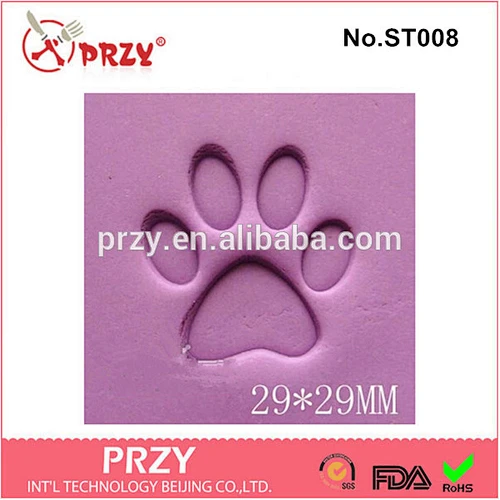 ST008 PRZY High quality handmade diy bear's paw soap stamp