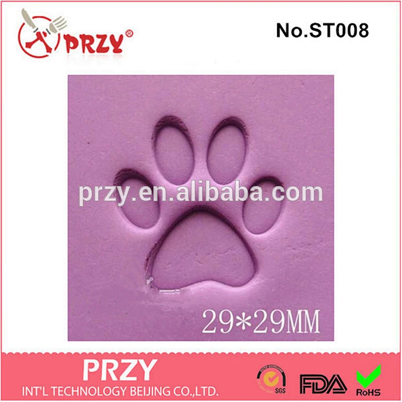 ST008 PRZY High quality handmade diy bear's paw soap stamp