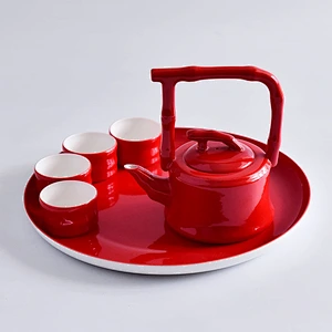 Porcelain Bone China Kung Fu Tea Set China Supplier Best Selling in-Stock Tea Set Handmade Ceramic Tea Pot Gift