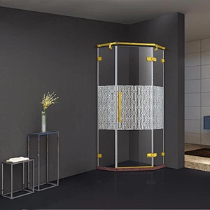 Foshan factory simple style bathroom sliding shower room for hotel