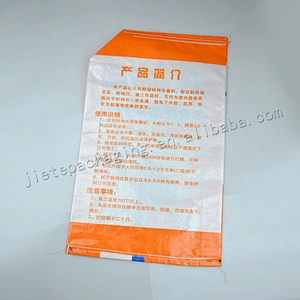 Customized pp woven wall putty powder packaging bag for cement, sand, fertilizer