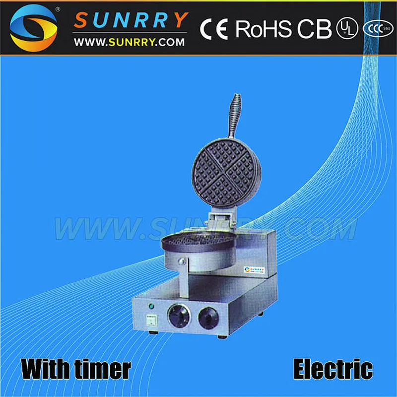 Stainless steel single head belgian waffle maker machine
