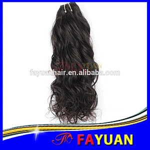 Best selling raw unprocessed natural color no tangle double machine weft Peruvian hair virgin hair