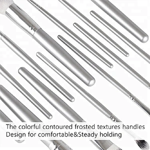 Custom Logo Good Quality 13pcs Nylon Blending Cosmetic Compact Makeup Brush Set Wholesale