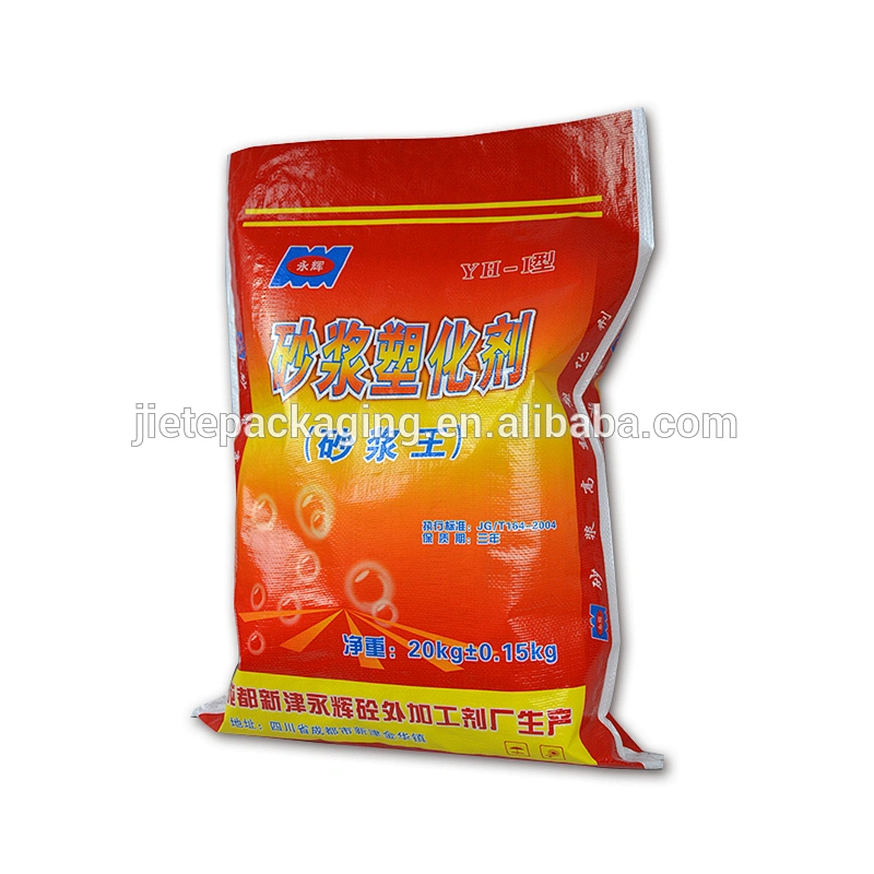 Cheap recyclable plastic bopp laminated pp woven cement, mortar packaging bag 25kg 20kg