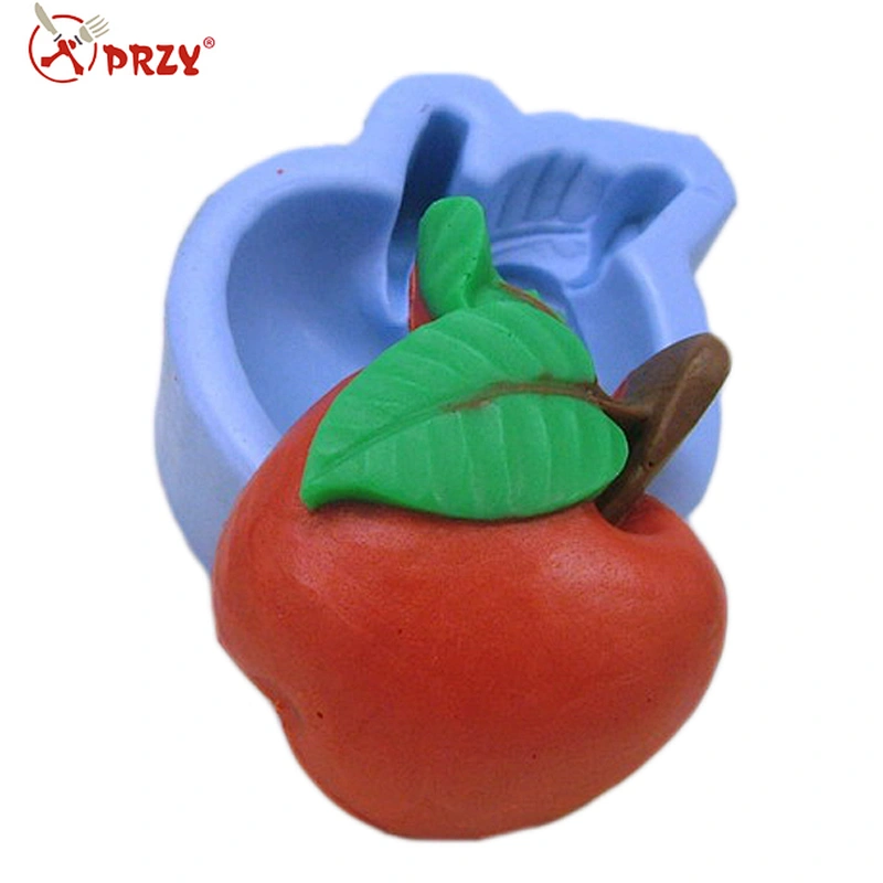 S1051 PRZY Christmas apple fruit soap mold silicone molds for soap handmade silicone mould