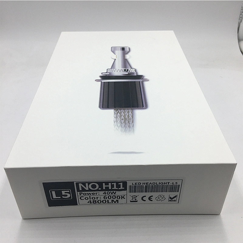 hot sale car lamp auto parts LED headlight h7 h4 h13 9005 9006 40w 4000LM L5 H11 car headlight led