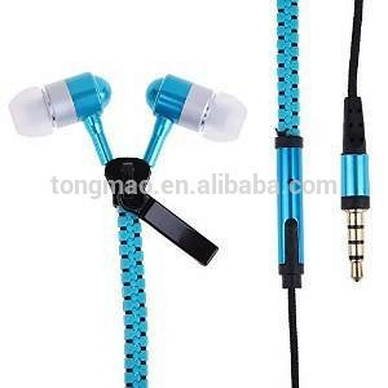 Mic Noise Isolating Wired Zipper Headphone
