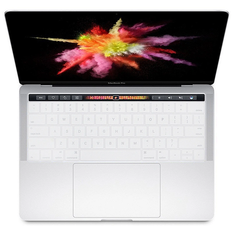 English Silicone Hollow custom silicone keyboard cover Keyboard Skin for Macbook Pro 15
