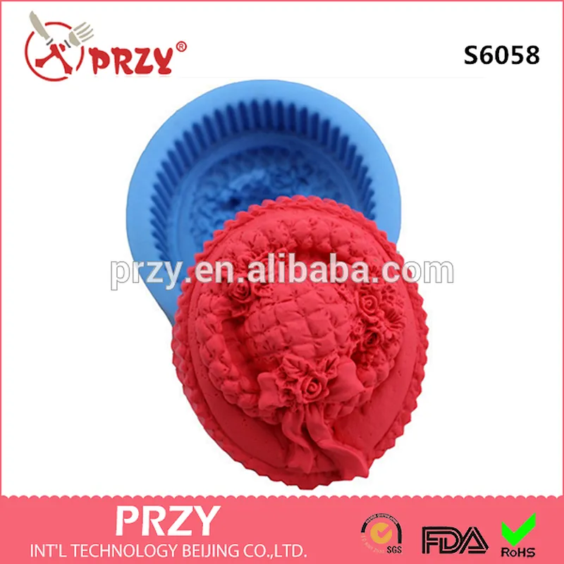 Flower silicone mold for soap making/decorative molds