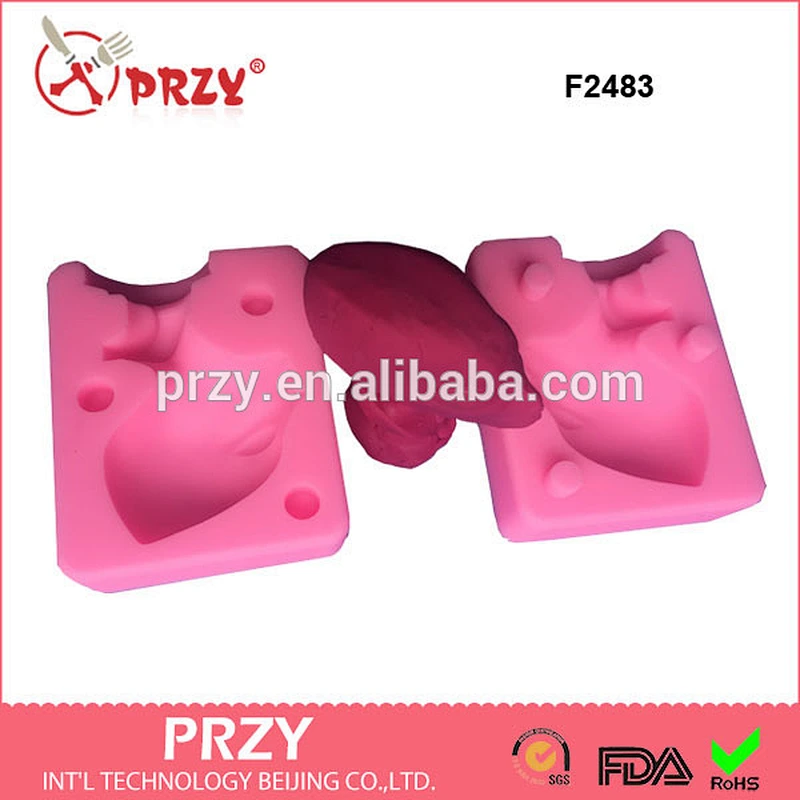 F2483 alien shape chocolate mould,fondant mold 3d silicon mould,3d silicone soap molds