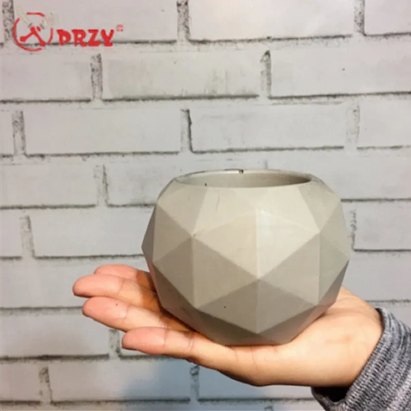 PRZY hot sale Cement flower pot Mold Silicone Concrete Planter Molds 3d vase concrete decorations molds