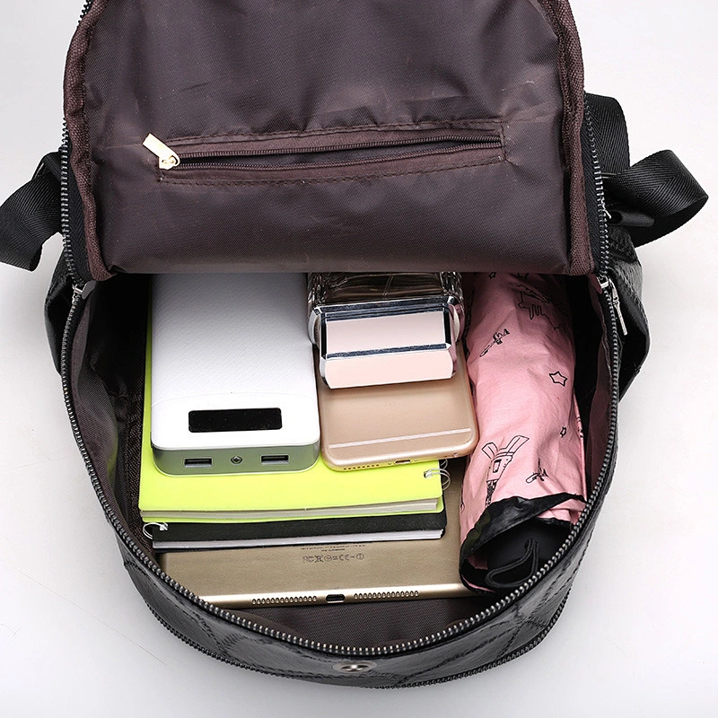 Factory Wholesale Personalized Women PU Leather Tote Bag Ladies Backpack