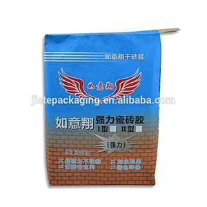 25kg ppc opc cement, mortar, tile adhesive packing bags with valve port