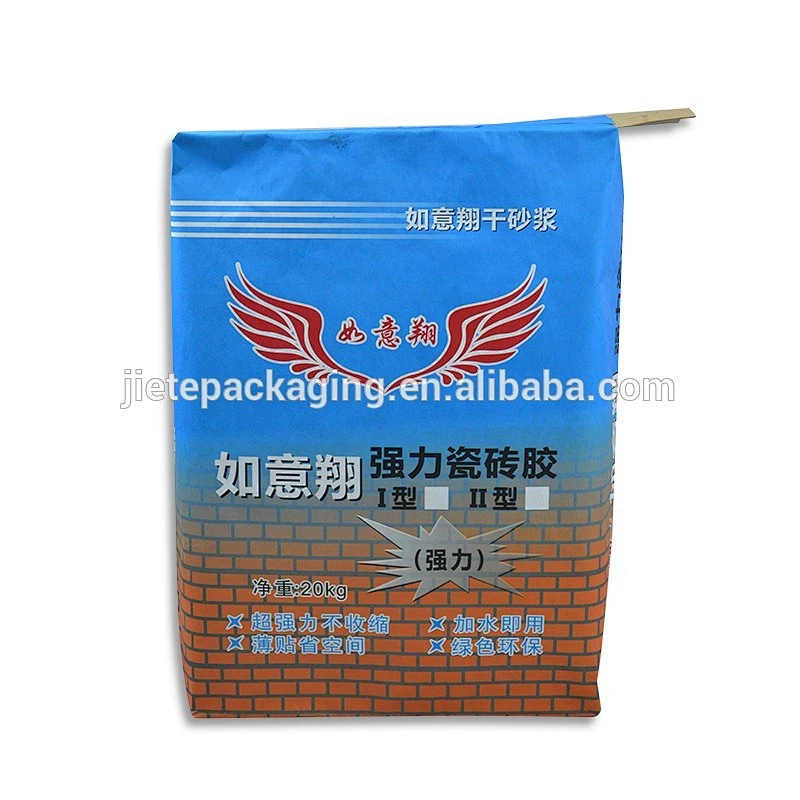 25kg ppc opc cement, mortar, tile adhesive packing bags with valve port