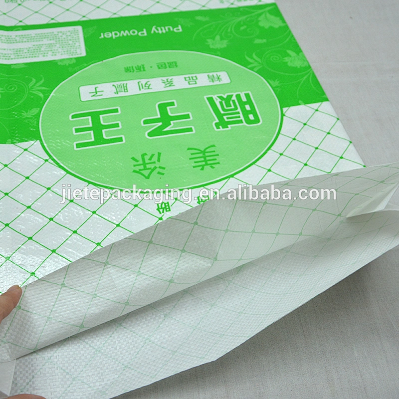 laminated recycled pp woven polypropylene casting cement, putty, mortar bags 25kg 20kg