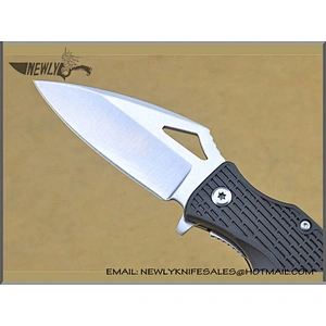 Outdoor Camping Survival Folding Tactical Pocket Knife With Fire Stick