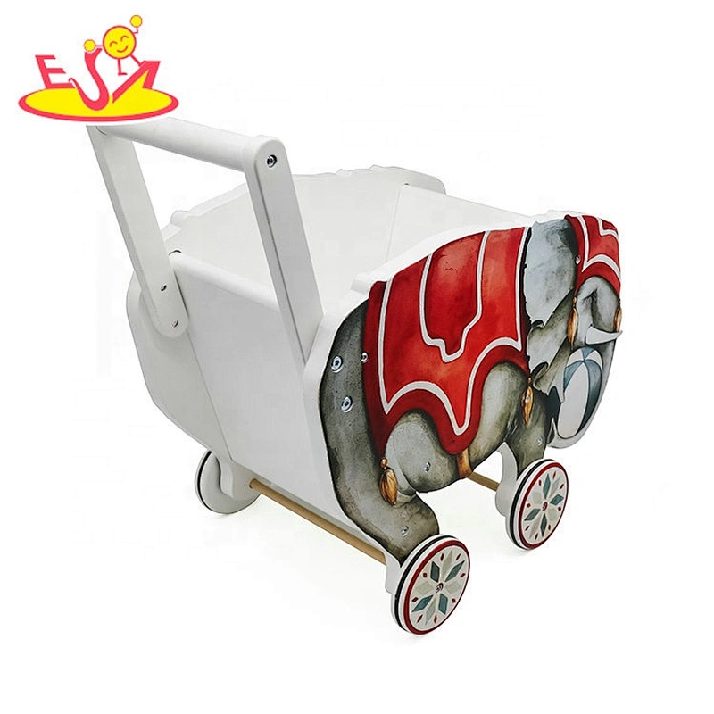 2019 New arrival toddlers wooden toy wagon for push along W16E133
