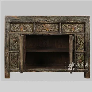 hand carved reproduction antiques china cabinets