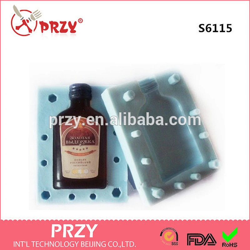 Silicone soap mold Bottle of brandy