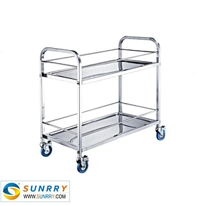 2018 New Style Good Quality Foldable Hand Push Cart And Restaurant Dining Car With Wheel