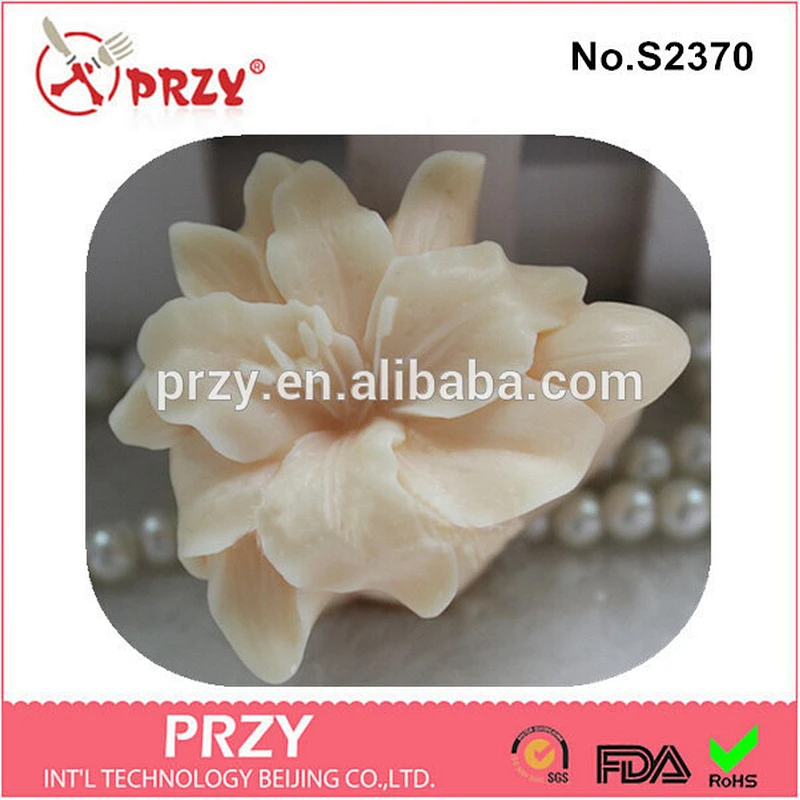 Przy S2370 handmade lily silicone molds for soap making