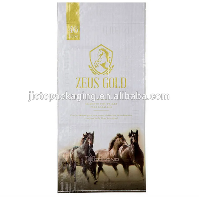 10kg 50kg plastic pp woven chicken feed bag,china used high clarity pp woven bag