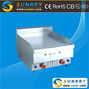 Commercial stainless steel electric hotplate griddle machine with aluminium griddle plate
