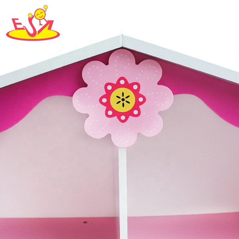 Hochwertiges 3-schichtiges Puppenhausregal aus Holz für Kinder W08D015
