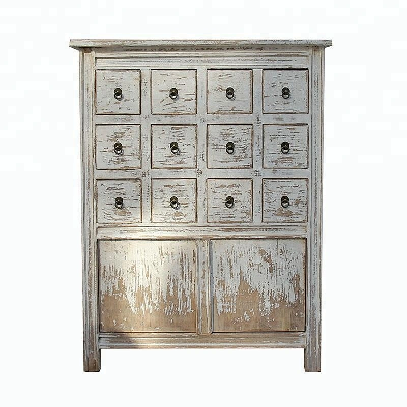 wholesale chinese antique reproduction bleached drawer storage cabinet furniture