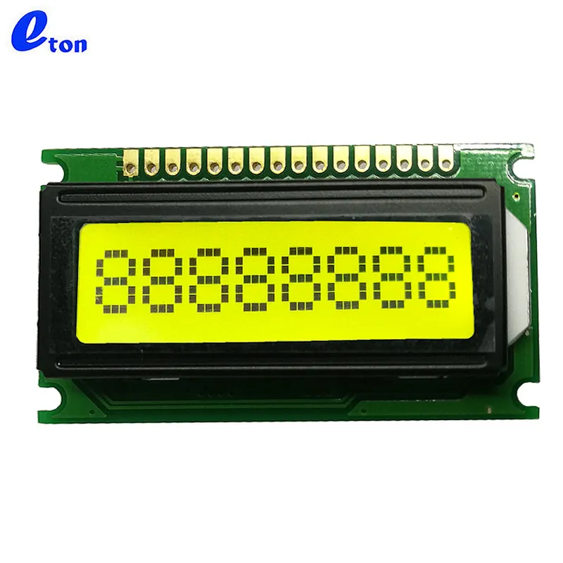 Professional Manufacturer 0801 YELLOW GREEN Display Module