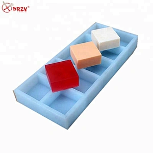 10 Cavities square soap molds silicone Square Tray mould for making Soap