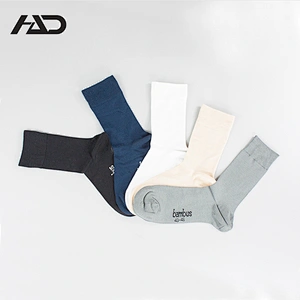 Cheap Men's Unisex Daily Dress Suit Solid Color Bamboo Socks