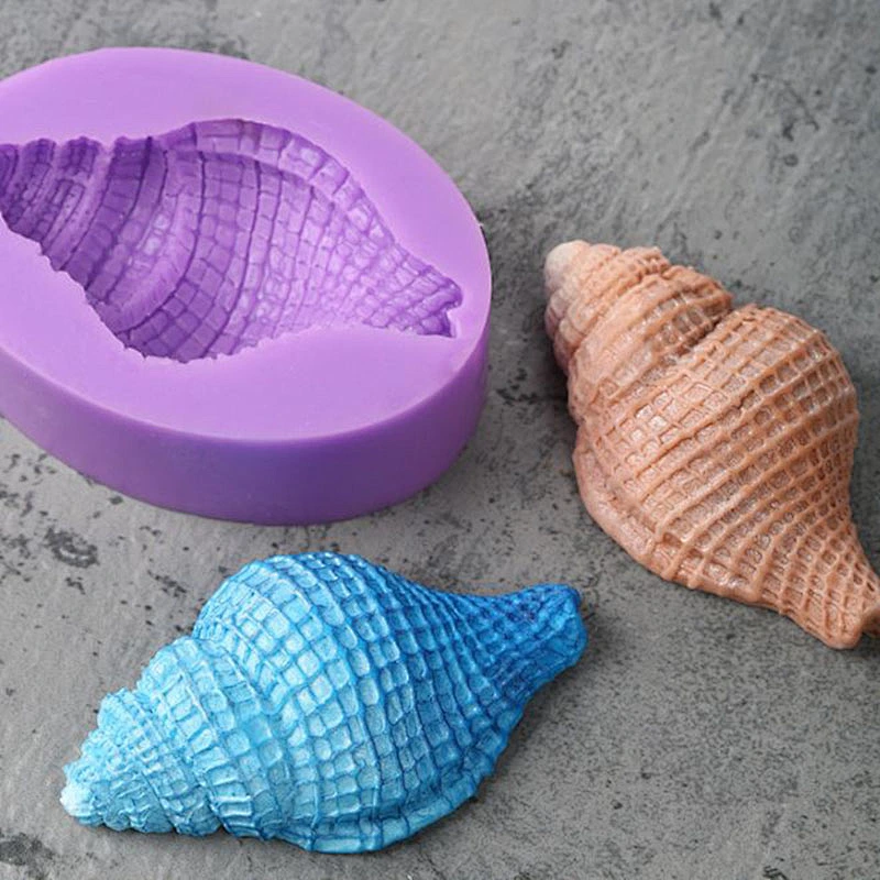 S9167 shells silicone molds DIY dondant cake molds rubber soap clay molds