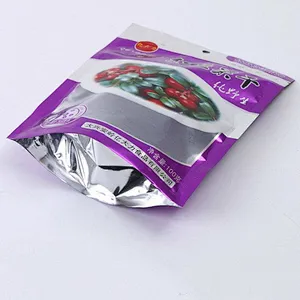 Purple PE transparent snack bag fruit dry bag wholesale