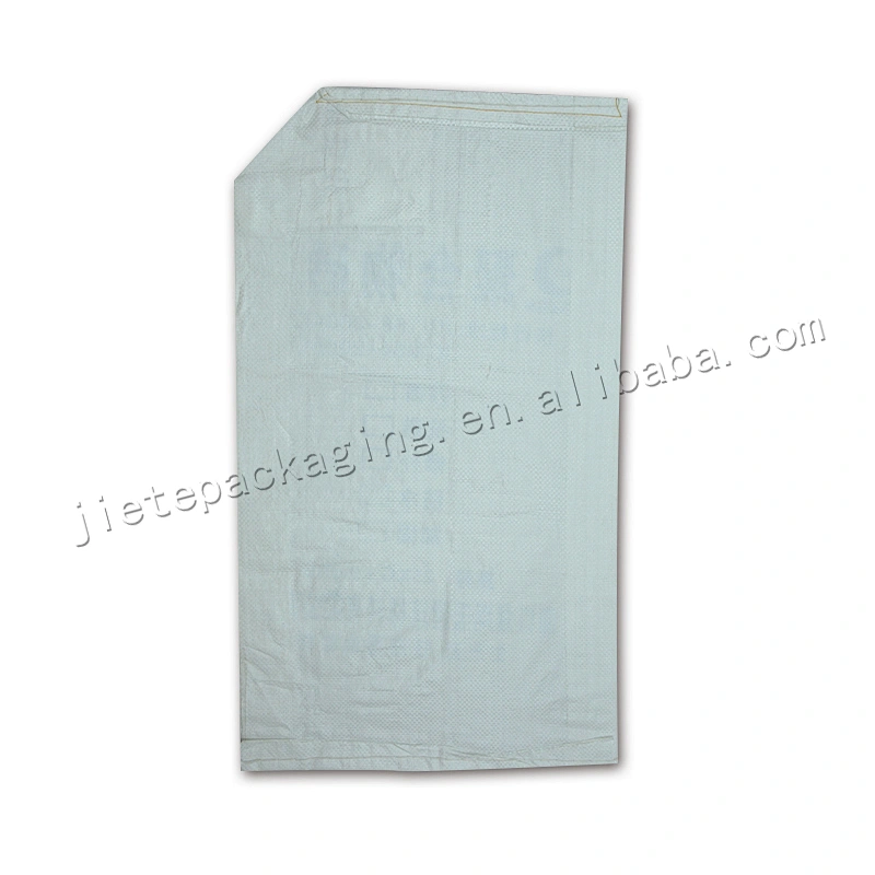 Cheap printing and bopp laminated 25kg plastic white cement packing bag for self-closed