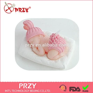 S4112 PRZY Baby novelty candles handmade soap molds, silicone molds wholesale, China supplier