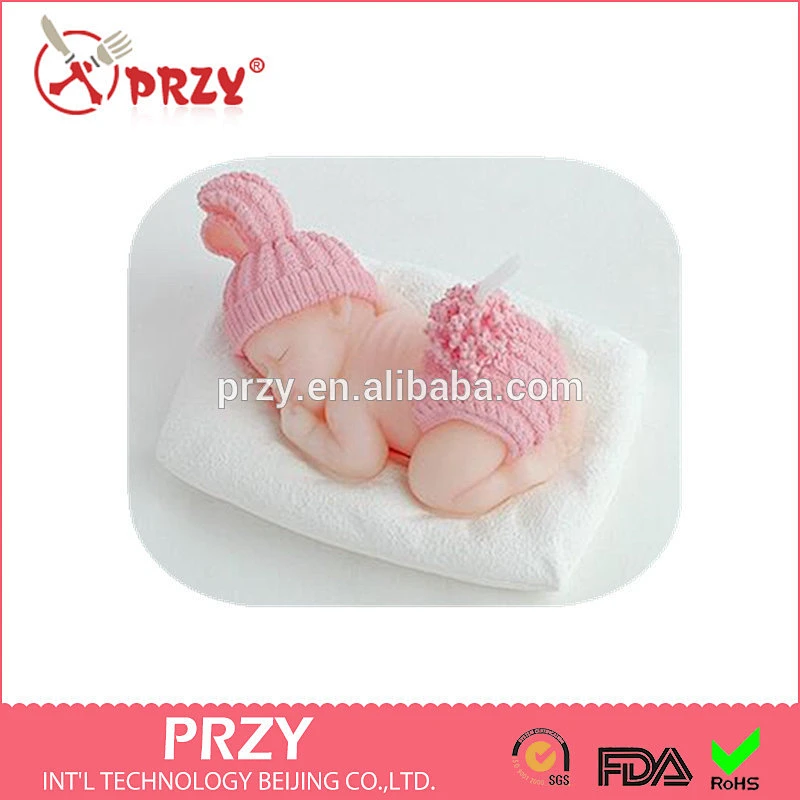 S4112 PRZY Baby novelty candles handmade soap molds, silicone molds wholesale, China supplier