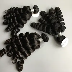 Newest fashion style 12 14 16 18 20 22 24 26 inch  unprocessed indian hair loose wave bundles