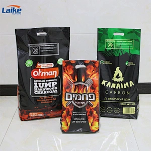 BBQ charcoal bag 5kg 10kg, bopp laminated pp woven charcoal packaging bag
