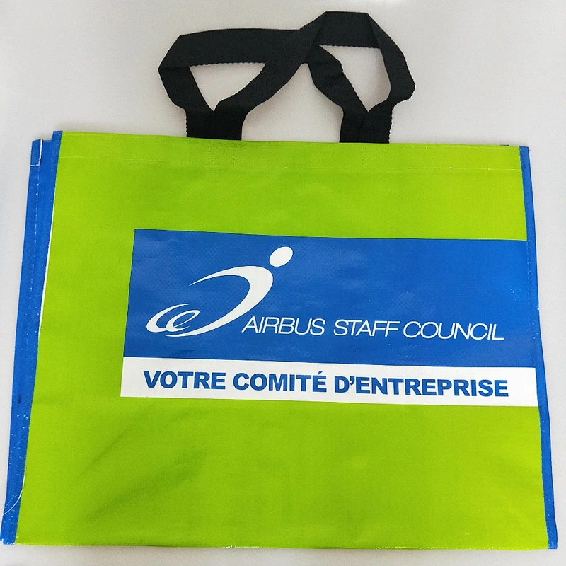 Wholesale customized stand up pp non woven shopping bag