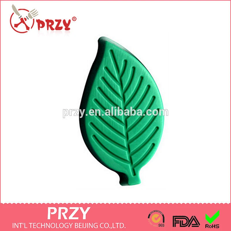 Handmade soap leaves the silicone mold